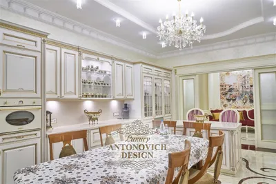 Проект кухни в стиле новая классика, Киев ⋆ Студия дизайна элитных  интерьеров Luxury Antonovich Design
