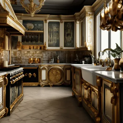 Кухни в стиле барокко и рококо: варианты дизайна и красивые примеры