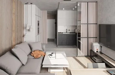 Дизайн проект однокомнатной квартиры 38 кв. м в Санкт-Петербурге — фото  интерьера