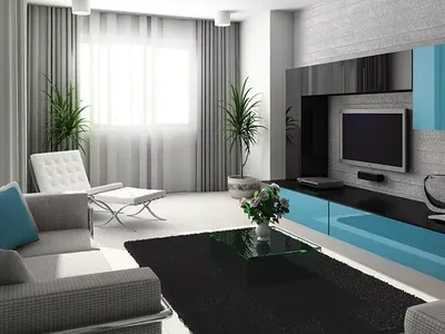 Дизайны комнат в обычной квартире гостиных комнат (60 фото) - красивые  картинки и HD фото