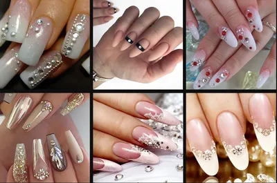 Лучшие идеи маникюра со стразами - статьи компании «Интернет-магазин \"New  Style Nails\"»