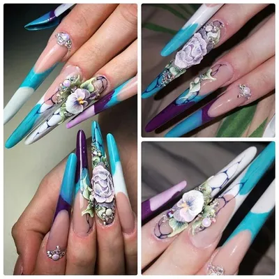 Nail design sculpting acrylic flower. Try this simple and fashionable  manicure 2017 - YouTube