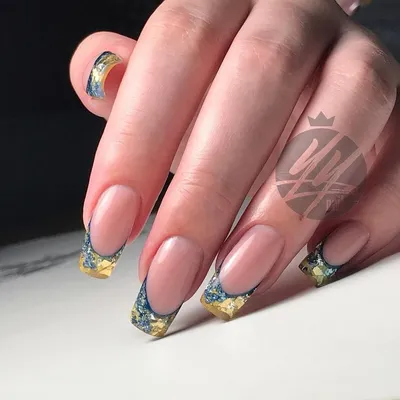 2019 Аквариумный дизайн ногтей с блестками 36 фото + видео урок наращивание  гелем | Ногти, Красивые ногти, Дизайнерские ногти