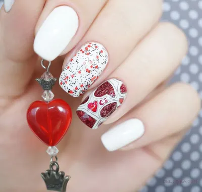 Nail Art Красный Черный Белый DIY Маникюр Самоклеящиеся Наклейки 3D Love  Heart Наклейки Для Ногтей – лучшие товары в онлайн-магазине Джум Гик