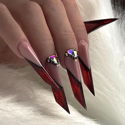 Моделирование ногтей, форма Эйдж | Кэжуал ногти, Розовые акриловые ногти,  Ногти