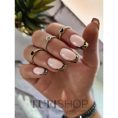 Френч дизайн с рисунком - 20Nails