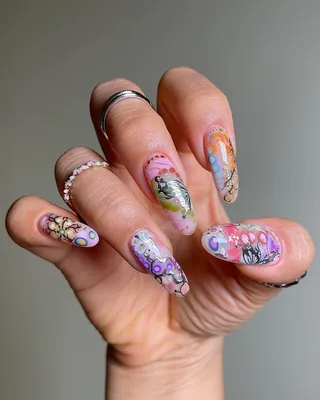 Красивый дизайн ногтей на короткие ногти. | Instagram