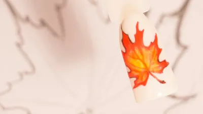 Новые наклейки для ногтей осенний кленовый лист художественные линии  Цветущий кленовый лист День благодарения наклейка для ногтей украшение |  AliExpress