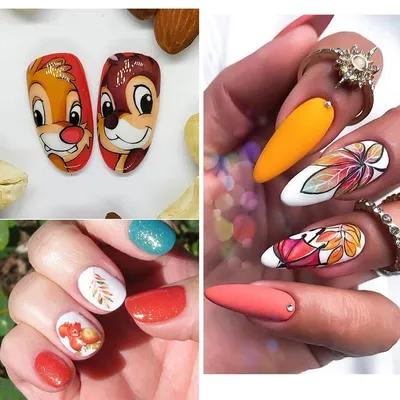 tanyaa_nails | Кленовый лист на ногтях / осенний маникюр/ идеи осенних  дизайнов на ногтях/ стильные ногти | Дзен