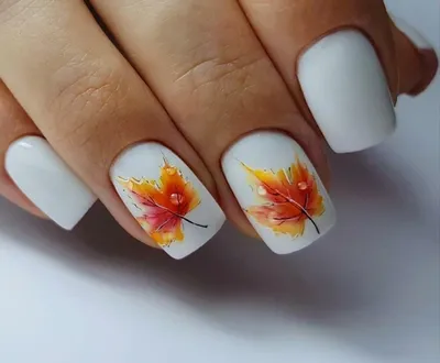 Дизайн ногтей осень с кленовым листом (75 фото) - картинки modnica.club