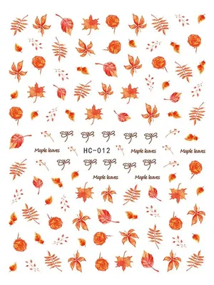 1 лист наклейки для ногтей цветок бабочка кленовый лист дизайн УФ-гель-лак  Летняя красота наклейки для ногтей украшения – лучшие товары в  онлайн-магазине Джум Гик