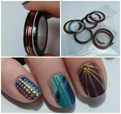 Ленты (наклейки) полоски для ногтей золото (ID#972215324), цена: 34 ₴,  купить на Prom.ua
