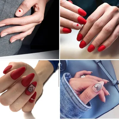 Маникюр на 14 февраля - какие дизайны ногтей выбрать на День влюбленных 2023