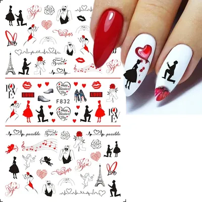 Дизайн ногтей на День святого Валентина 2022: фото-идеи