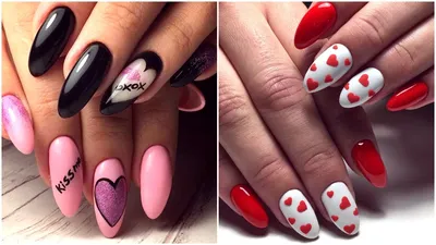 Дизайн ногтей на День Валентина 2024: ТОП-14 фото-идей, модный маникюр на  14 февраля