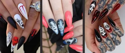 Маникюр на хэллоуин: 30 и больше стильных дизайна ногтей | Holloween nails,  Halloween acrylic nails, Nails