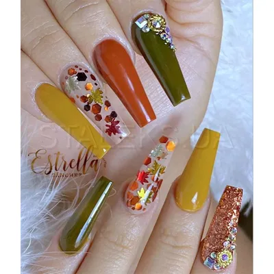 Осенний слайдер дизайн Водные Наклейки для Ногтей Осенние Листья Fashion  Nails W122 (ID#1602754773), цена: 25 ₴, купить на Prom.ua