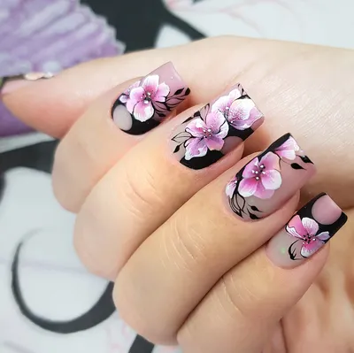 Слайдеры, наклейки, для маникюра и дизайна ногтей, цветы. Fashion Nails  15872240 купить в интернет-магазине Wildberries