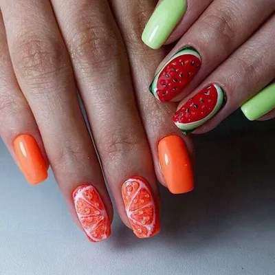 Дизайн ногтей фрукты (79 фото) »