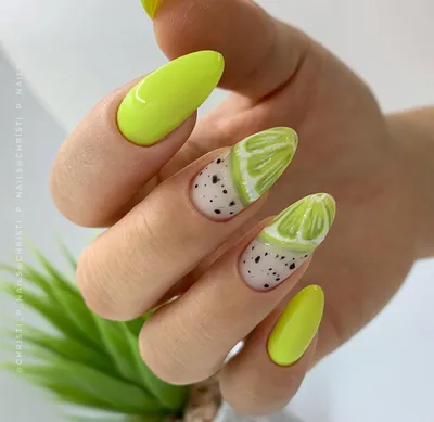 🍋Маникюр с фруктами, ягодами и овощами — витаминный нейл-заряд! 🍋Такой дизайн  ногтей будет на пике популярности весной, летом и осенью… | Instagram