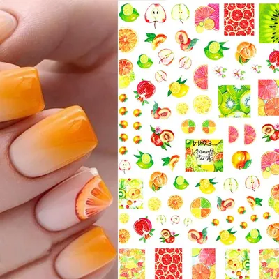 Маникюр с папайей: 30 свежих фото идей для лета | Дизайнерские ногти,  Нейл-арт, Маникюр для отпуска