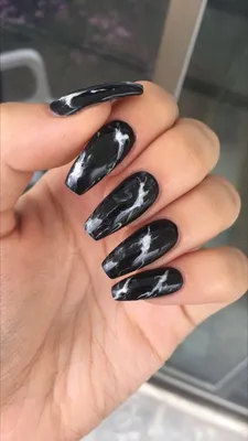 Дизайн ногтей молнии на черном фоне (77 фото) - картинки modnica.club
