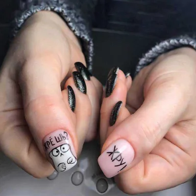 Дизайн ногтей сердечки и надпись Love маникюр на день святого Валентина -  YouTube