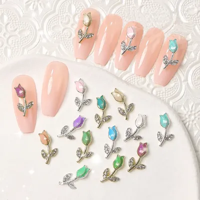 Тюльпаны на ногтях🌷 nailsoftheday.com #маникюрдня #ногти #гельлак # дизайнногтей #идеидляманикюра #мастерм… | Purple nail art designs, Purple  nails, Purple nail art