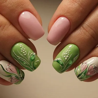 Дизайн ногтей с нежными цветами | Эффектный летний дизайн но… | Flickr