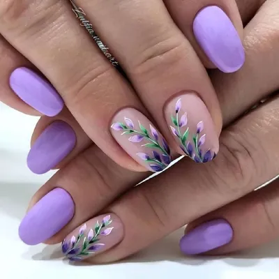 Дизайн ногтей с рисунками цветов