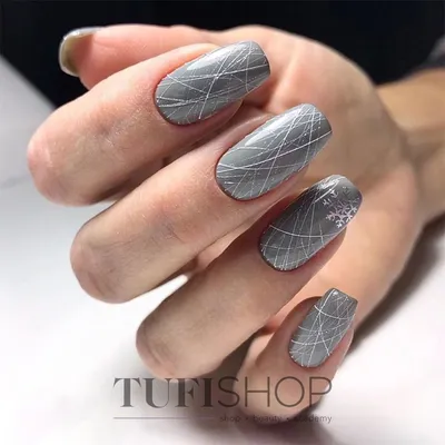 Дизайн ногтей сеточка - YouTube