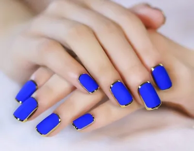 Дизайн ногтей синим гель лаком фото фото