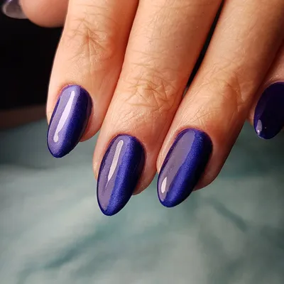 Nails by Chernetsova | Синий маникюр / Светоотражающий гель-лак №460 от SUN  Professional | Дзен