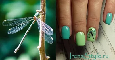 красивыйманикюр#голубойманикюр#стрекоза#класснаяидеяманикюра | Dragonfly  nail art, Nail art, Pretty nails