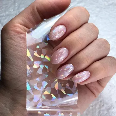 Irisk, Битое стекло для дизайна ногтей №04 - Светлая розово-золотая (2,5 см  x 200 см) купить в Москве по низкой цене - интернет-магазин FRENCHnails