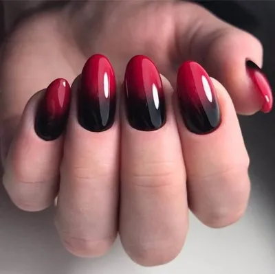 Маникюр №2706 - фото дизайна - Best Маникюр | Nails design with  rhinestones, Red nails, Red nail art