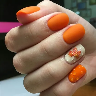 Дизайн ногтей в оранжевых тонах фото фото