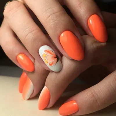 Vibrant Orange Manicure Ideas