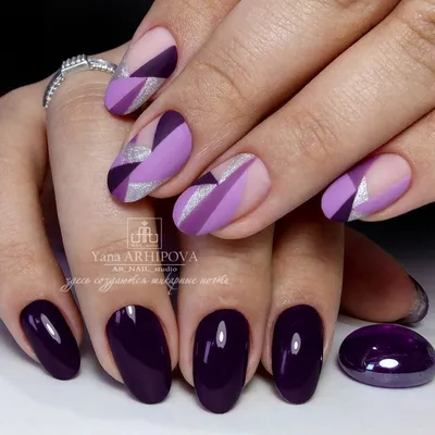 Фиолетовый маникюр [сиреневый]: 70 фото дизайна ногтей