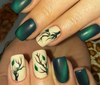 2019) Дизайн ногтей зелёного цвета маникюр в зеленых тонах 56 фото |  Manicure, Nail art, Green nails