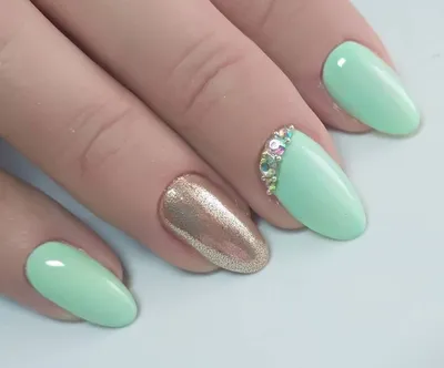 50+ Manicure ideas based green color 2018 | Ногти, Зеленый маникюр,  Дизайнерские ногти