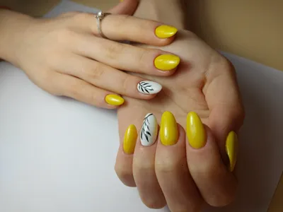 Дизайн ногтей овал желтые (31 фото) - картинки modnica.club