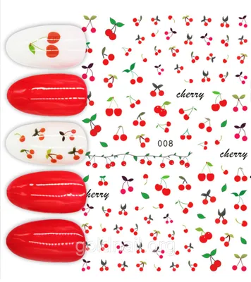 🍒\"Зимняя вишня\"🍒Вишенки от руки гелями и градиент на выровненную ногтевую  пластину. #маникюрекб #дизайнногтей #ручнойдизайнногтей… | Маникюр, Дизайн  ногтей, Ногти