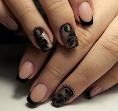 Маникюр Вуаль: новинки дизайна (50 фото) | Stiletto nails designs, Nail art  designs, Pretty nails