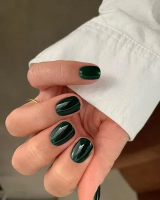 Зеленый маникюр, Зеленые ногти, Идеи зеленых ногтей. Новогодний зеленый  маникюр