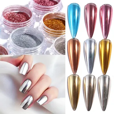 Зеркальная втирка для дизайна ногтей Designer Mirror powder Gold №01:  купить в Днепре и Украине | BeautyBoom