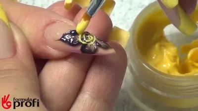 Наращивание и дизайн ногтей цветными 3Д гелями - YouTube