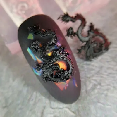 Змеиные наклейки для ногтей 5D Дракон слайдер обертывания наклейки  самоклеящиеся наклейки для ногтей для DIY – лучшие товары в онлайн-магазине  Джум Гик