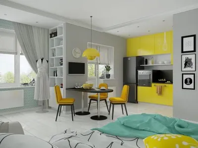 Дизайн однокомнатной квартиры 30 кв.м: 89 фотоидей оформления интерьера,  планировки и ремонта | ivd.ru