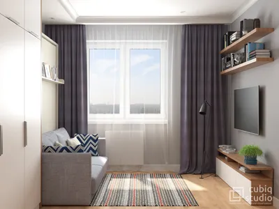 Дизайн однокомнатной квартиры с фото идей интерьера и примерами оформления